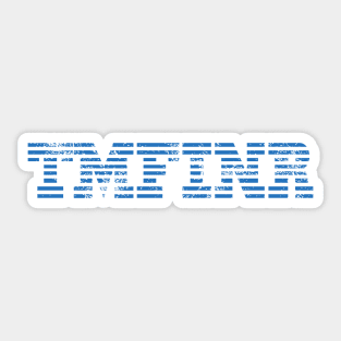 TMFINR - computer - distressed Sticker